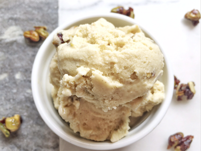 Pistachio Ice Cream with Dried Cranberries