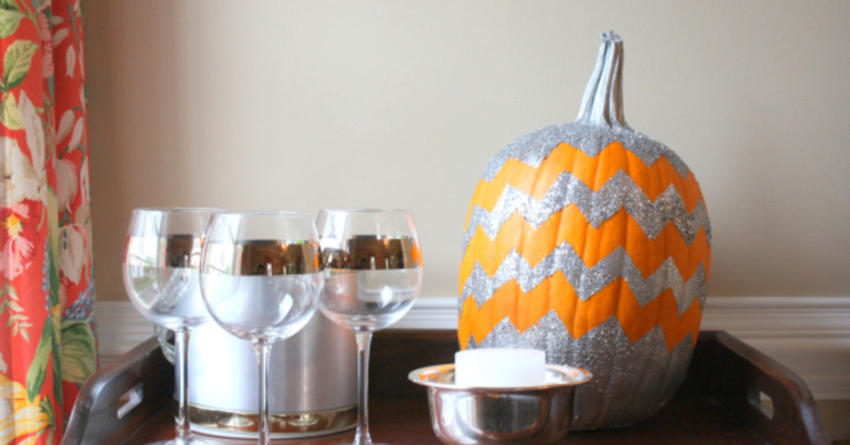 How To Make a Chevron Pumpkin