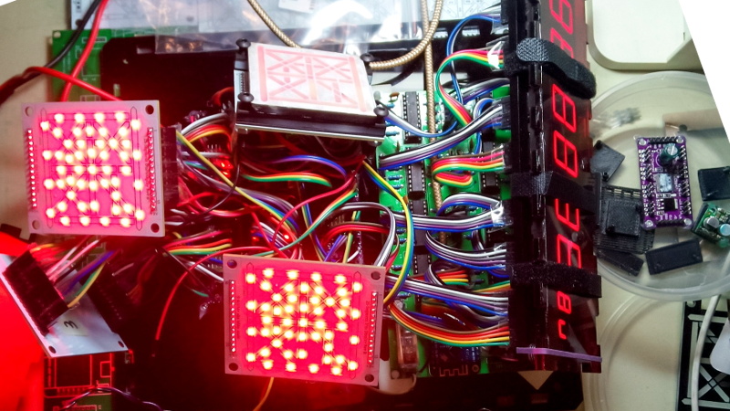 Clock Uses Custom LED Displays To Keep Myst Time