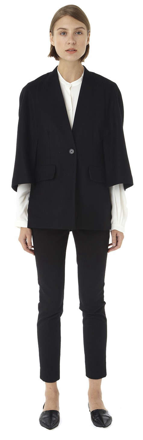 Julia Slit Sleeve Cape Coat