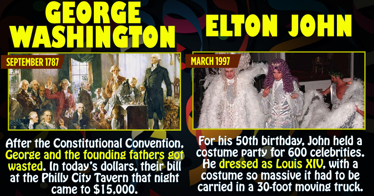 15 Epic Feats of Partying by Famous People
