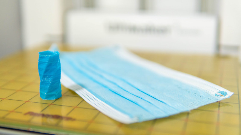 Turning Old Masks Into 3D Printer Filament